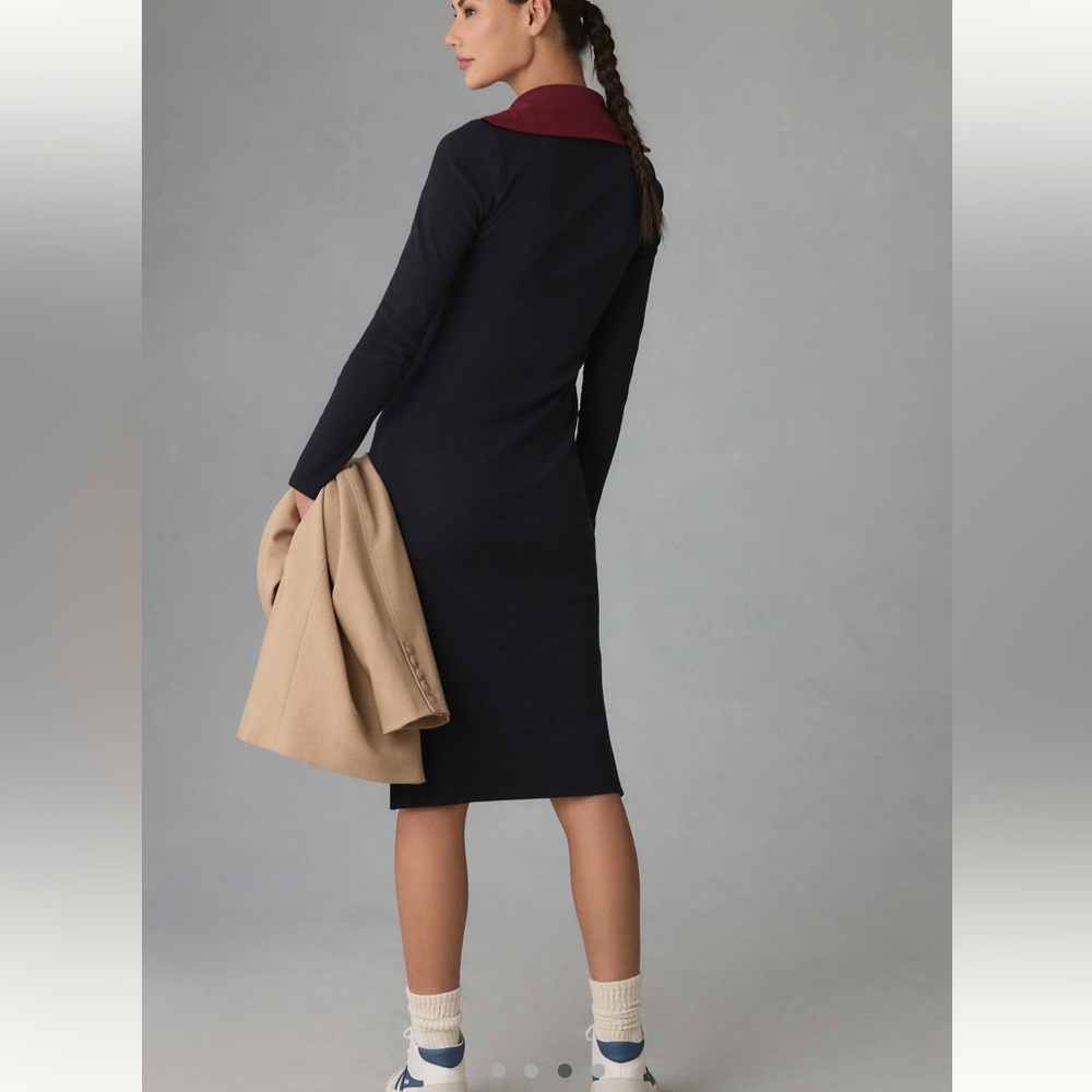 Daily Practice by Anthropologie Long-Sleeve
Ribbed Midi Dress - Picture 4 of 4